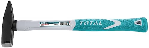 Total Tools - Martello per Meccanico | 1500 g | Ideale per Lavori di Meccanica | Colpire Pezzi di Metallo o Lamiere | Testa in Acciaio al Carbonio | Manico Bimateriale