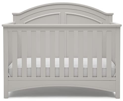 Delta Children Perry 6-in-1 Convertible Crib - Greenguard Gold Certified, Moonstruck Grey