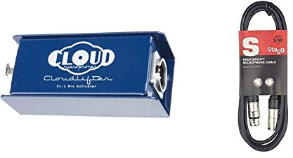 Cloud Microphones, Cloudlifter, CL-1, Microphone Amplifier & Stagg 3M / 10ft XLR to XLR Cable, 3-Pin Male to Female, Suitable for Microphone, PA System, Audio Mixer, Studio Monitors, Audio Recording