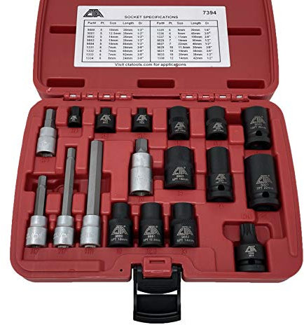 CTA Tools 7394 18 Pc. Euro Brake Caliper Socket Set