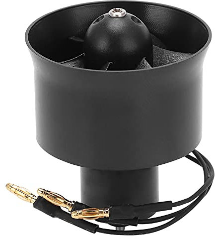 RC Electric Ducted Fan, 6 Blades Ducted Fan with Brushless Motor for RC Airplanes QXMotor 30mm EDF 6 Blades Ducted Fan with QF1611, 6000KV 2-4S Brushless Motor Accessories for RC Airplane