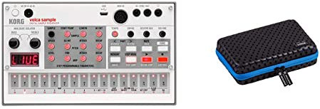 KORG VOLCA-SAMPLE2 - Probensequenzer + SEQUENZ Softcase, Tasche für KORG volca, Softshell-Case mit Reißverschluss, schwarz, grau