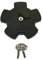 Tankdeckel Benzintankdeckel schwarz 40 mm abschließbar kompatibel mit Casal K-190 Mokick