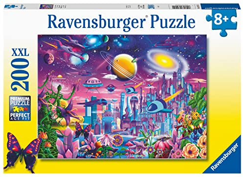 Ravensburger Cosmic City 200 Piece Jigsaw Puzzle for Kids Age 8 Years Up Multicolor 13291