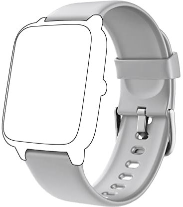 GRV Ersatzarmband für Smartwatch FC1 ID205L (Grau)
