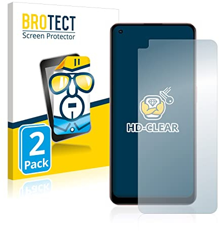 BROTECT Schutzfolie für Oppo A96 | 2 Stück Transparenter Displayschutz Made in Germany Klare Displayschutz-Folie Clear Einfache Montage Case-Friendly