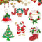 MELLIEX 6 Stück Weihnachten Broschen Pins, Strass Weihnachtsbroschen Brosche Nadel Anstecker Broschen für Kleidung Weihnachtsschmuck Geschenke