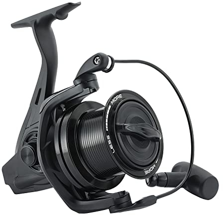 CarpOn Angelrolle für Karpfenangeln Spinnrolle Freilaufrolle (Schwarz 10000)