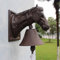 Türglocke Gusseisen Glocke Schwere Besetzung Große Glocke Zeichen mit Großem Pferd, Innen Außen Dinner Bells für Die Schule Garten Terrasse, Glockendurchmesser 10,3cm