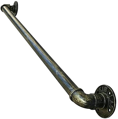 Geländer-Handlauf für Treppen – komplettes Set, 1 ft-20 ft antike Bronze-Schmiedeeisen-Halterungen Treppengeländer, rutschfeste Handlauf-Stützstange für den Innen- und Außenbereich ( Size : 0.6m )