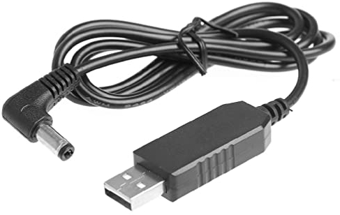Universal-Adapterkabel (90 Grad, USB, 5 V auf 24 V, 250 mA, 5,5 x 2,1 mm, für LED-Licht, WLAN-Router, Lautsprecher, Kamera, USB 5 V auf 8,4 V, Boosterkabel, USB-Step-Up-Konverter, 5 V auf 8,4 V,