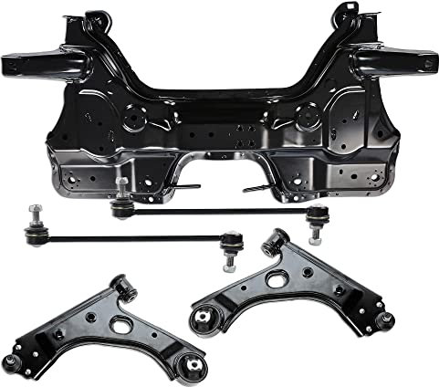 BESTPRICE 1x Achskörper vorne Motorträger, 1x Querlenker links, 1x Querlenker rechts, 2x Koppelstange Kompatibel mit ALFA ROMEO MITO (955_), FIAT PUNTO (199_), GRANDE PUNTO
