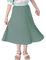 Maeau Faltenrock Lang für Mädchen Chiffon Plissee Rock Kinder Mädchen Mittellange Midi Faltenröcke 7 8 Jahre 130 Grau A Linien Röcke Elastische Hohe Taille Gefaltete Rock Sommer Frühling Schulmädchen
