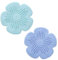 2 Pezzi Filtro per Lavello in Silicone, Universali Protezioni per Scarico Cucina, Coperchi di Scarico per Doccia, Filtro per Capelli a Forma Fiore Con Ventosa, Per Cucina, Vasca e Bagno (Verde e Blu)