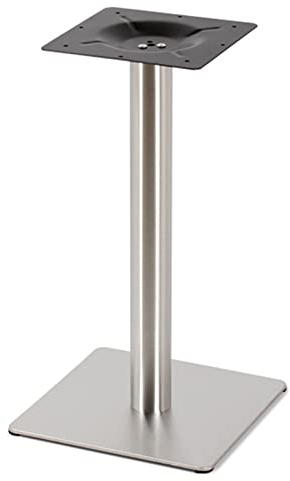 TaNeHaKi Tischgestell Edelstahl Tischbeine Tischfuß Untergestell Tischgestellte Quadratisch Bodenplatte Tischgestell Tisch Legs 72cm