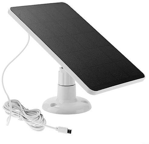 Solar Panel, 4W 5V USB Monocrystalline silicon Power Adapter for Outdoor CCTV Camera Security Camera Battery Charger
