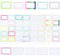 Sticky Name Label Stickers 40 PCS Colourful Border Name Labels Name Tag Stickers for Water Bottle, Stationaries, Notebooks, Clothes, Suitable for Home, Office, School, Party, 5 * 3.6cm