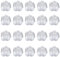 Cozlly 100 Stück Silikon Ohrring Stopper, Klar Gummi Ohrstopper, Pflaumenblüten-Ohrringverschluss, Ohrring Sicherheit, Kunststoff Weiß Transparent Ohrringstecker, für Damen, zum Basteln