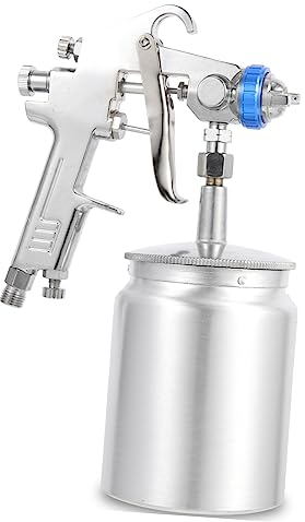 Gadpiparty Lackierpistole Airbrush Autolack Airbrush Aluminiumbecher Sprühgerät für Möbelfarbe Farbsprüher-Shooter Multifunktion Sprühpistole Malerei Spritzgerät Zinklegierung