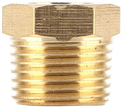 Adaptateur de Réducteur de Tuyau en Laiton, Raccord de Douille Npt 3 8 Pouces Mâle à 1 8 Pouces Femelle pour Adaptateur de Réducteur de Tuyau en Laiton de Carburant, de Gaz et