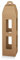 Scotton Laterne für 1 Flasche 90 x 90 x 350 mm Havanna 2 Stück