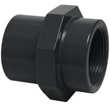 Mega Profec PVC-U Adaptateur Socket 50/63 mm x 2 – Haute pression 10 bar Manchon adhésif/raccord fileté intérieur – Idéal pour l'industrie, l'irrigation et l'agriculture
