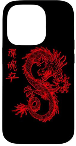 Hülle für iPhone 14 Pro Chinesischer Drache E-Girl Ästhetischer E-Boy Retro Japan
