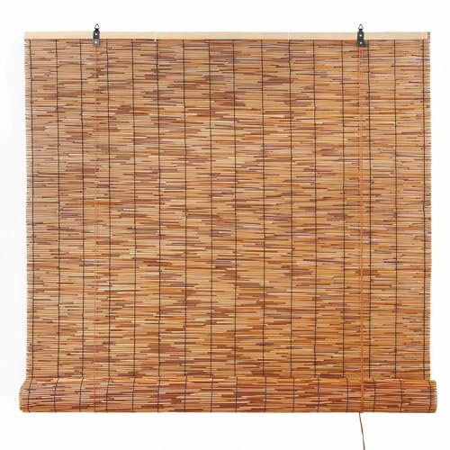 GonTzolkin Store Enrouleur Bambou Extérieur 100x200 120x160 150x180 150x200cm Vénitien Anti-UV Rideau Pergola Personnalisable