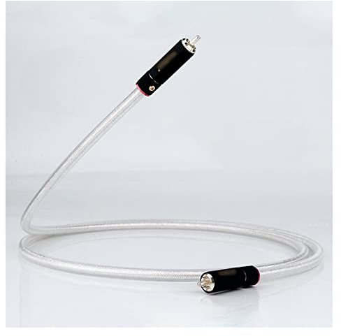 DREEK OCC Silver Plated Digital Coaxial Audio Cable HIFI Audio Digital Cable, Digital Audio Cable(0.5 Meters)