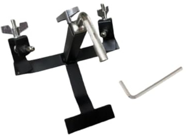 Harilla Pedal Cowbell Halterung Trommel Becken Ständer Musikinstrument Zubehör Percussion Halterung Cowbell Pedal Halterung für Schlagzeug