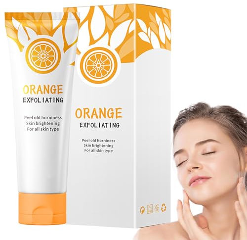 Vitamin C Orange Face Exfoliator Gel - Deep Exfoliating Scrub for Brightening, Smoothing & Radiant Skin - A gentle and effective cleanser to soften dead skin