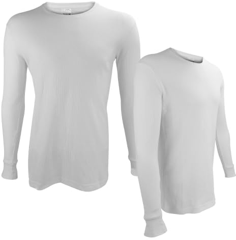 THMO 2 Pack Kids Thermal Top with Long Sleeve Winter Warm Base Layer Underwear Top for Boys and Girls