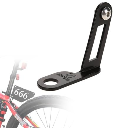 Bike Number Plate Holder, Bike License Plate Kit Aluminum Alloy Bike Bicycle Race Number Plate Holder Bracket Mount Plate Mount for Mountain Road Bike