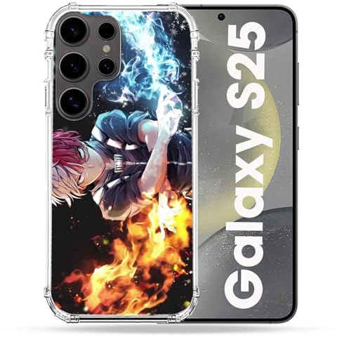 Cokitec Verstärkte Schutzhülle für Samsung Galaxy S25, Manga My Hero Academia Shoto