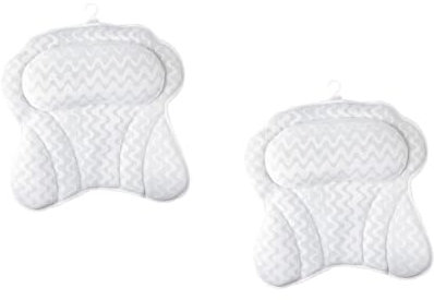 FRCOLOR Badewannenkissen Mit Saugnapf Atmungsaktives Weiches Badekissen Für Nacken Passend Für Wannen Und Spa Komfortables Leicht Zu Reinigendes Badespaß-zubehör