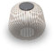 LUUK Studio Moderne LED Tischlampe, wiederaufladbarer Akku, IP65, kabellos & mobil für Balkon, Garten und Terrasse, warmweiße LEDs, dimmbares Stimmungslicht und Design Dekoration, Nomad Braun