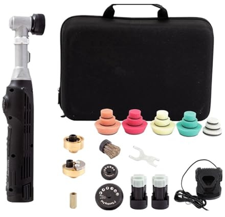 ZGJIAJU Cordless Mini Car Polisher 12V Battery-Powered Polishing Machine Car Body Detailling Polishing Tools Easy Install