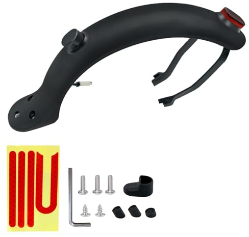 JJQHYC E-Scooter Hinterer Schutzblech, Rücklicht und Schutzblech E Scooter Ersatzteil Zubehör-Set, Hintere Kotflügel Kompatibel mit Xiaomi M365 & M365 Pro E Roller