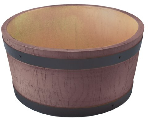 Ice Bucket - Half Barrel End 176X330X330mm 8 Ltr Champagne Bowl Wine Cooler | Generates a rustic, authentic look for back-bar displays; keeps ice solid and holds bottled beers or white wines.