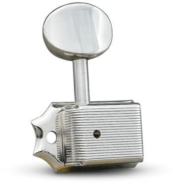 Gotoh Vintage Oval Knob Tuners Nickel (6-in-a-line)