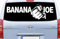Banana Joe Heckscheiben-Aufkleber 1 Premiumfolie für KFZ für Scheibe oder Lack weiß Gr. A 65x30cm