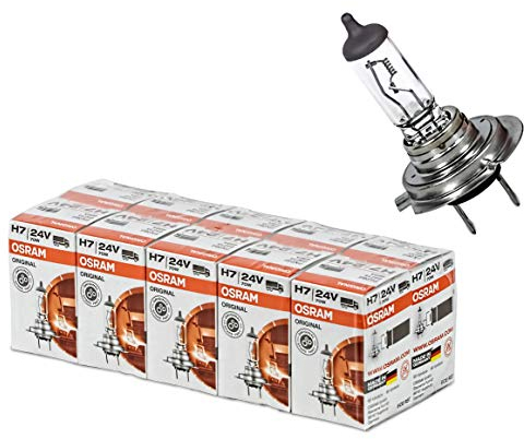 10 x Osram H7 Lampe 24V 70W E1 Made in Germany 24 Volt 70 Watt 64215 H7 lamp