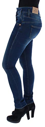 Herrlicher Damen Slim Slim Jeans Pearl Slim, Blau (Clean 051), 25W/ 32L (Herstellergröße: 25W/ 32L)