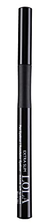 Lola Make-Up Ultra Slim Pen Eyeliner, Water Proof, Long Lasting, Smudge Proof, Ophthalmologist Tested, Vegan, No.1 Deep Black