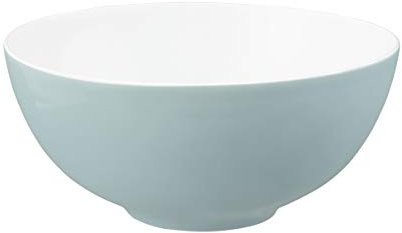 Seltmann Weiden Life Fashion Schüssel Ø 21 cm | Hochwertiges Porzellan, 2000 ml, Spülmaschinenfest & Mikrowellengeeignet | Moderne Schale mit farbiger Außenseite | Green Chic