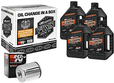 Olio Motore 20W-50 GZM per Harley Sportster XL 86-oggi 883 1200, Filtro Cromato Iron Nightster Custo Forty Eight