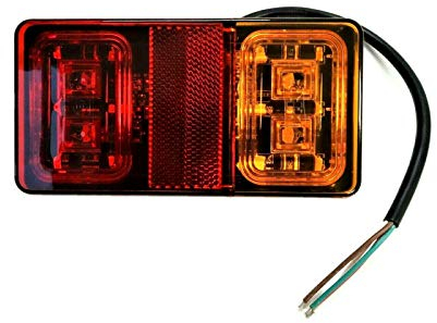 LED Rückleuchte mit Positionsleuchte Bremsleuchte Blinker für Trailer, Schlepper, Wohnwagen, Anhänger, LKW, PKW, Traktor usw