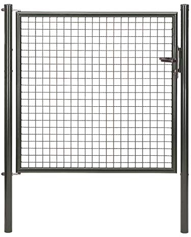 Alberts 650179 Wellengitter-Einzeltor | verschiedene Breiten und Höhen | anthrazit-metallic | Breite 125 cm | Höhe 125 cm