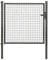 Alberts 650179 Wellengitter-Einzeltor | verschiedene Breiten und Höhen | anthrazit-metallic | Breite 125 cm | Höhe 125 cm