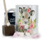 Personalised Mug and Belgian Milk Chocolate/Hot Chocolate Stirrer Marshmallow Gift Set, Custom Name (11oz) Thank You, Love You, Happy Birthday Mug with Reindeer Pink Flower Design